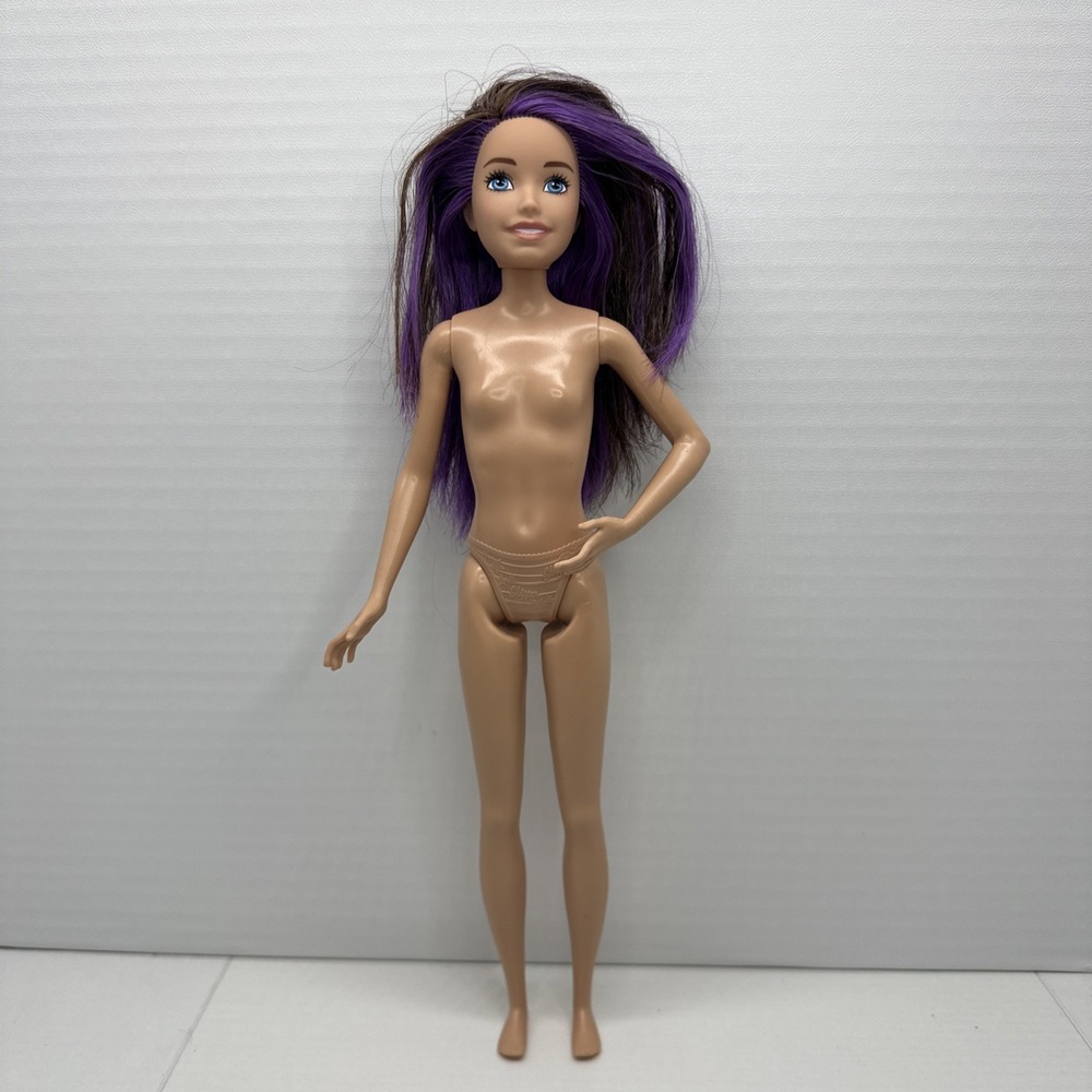 Mattel Barbie Skipper Babysitters Inc Doll Purple Brunette Hair Teen Sister Nude